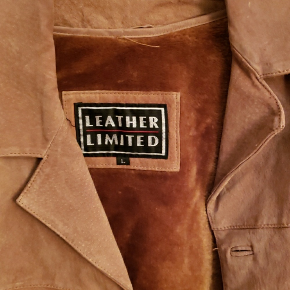 Leather sued jacket